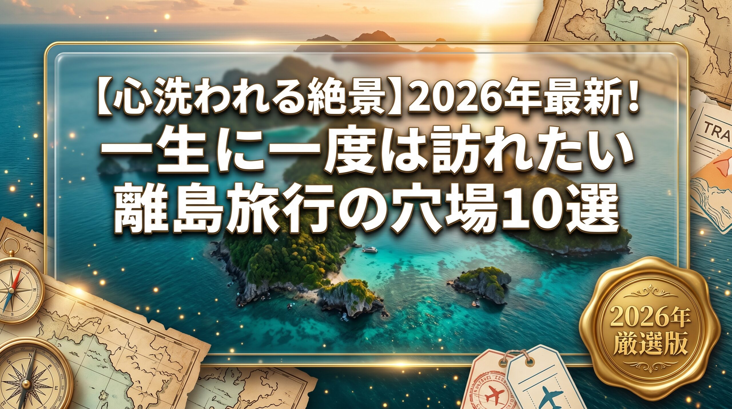【心洗われる絶景】2026年最新！一生に一度は訪れたい離島旅行の穴場10選