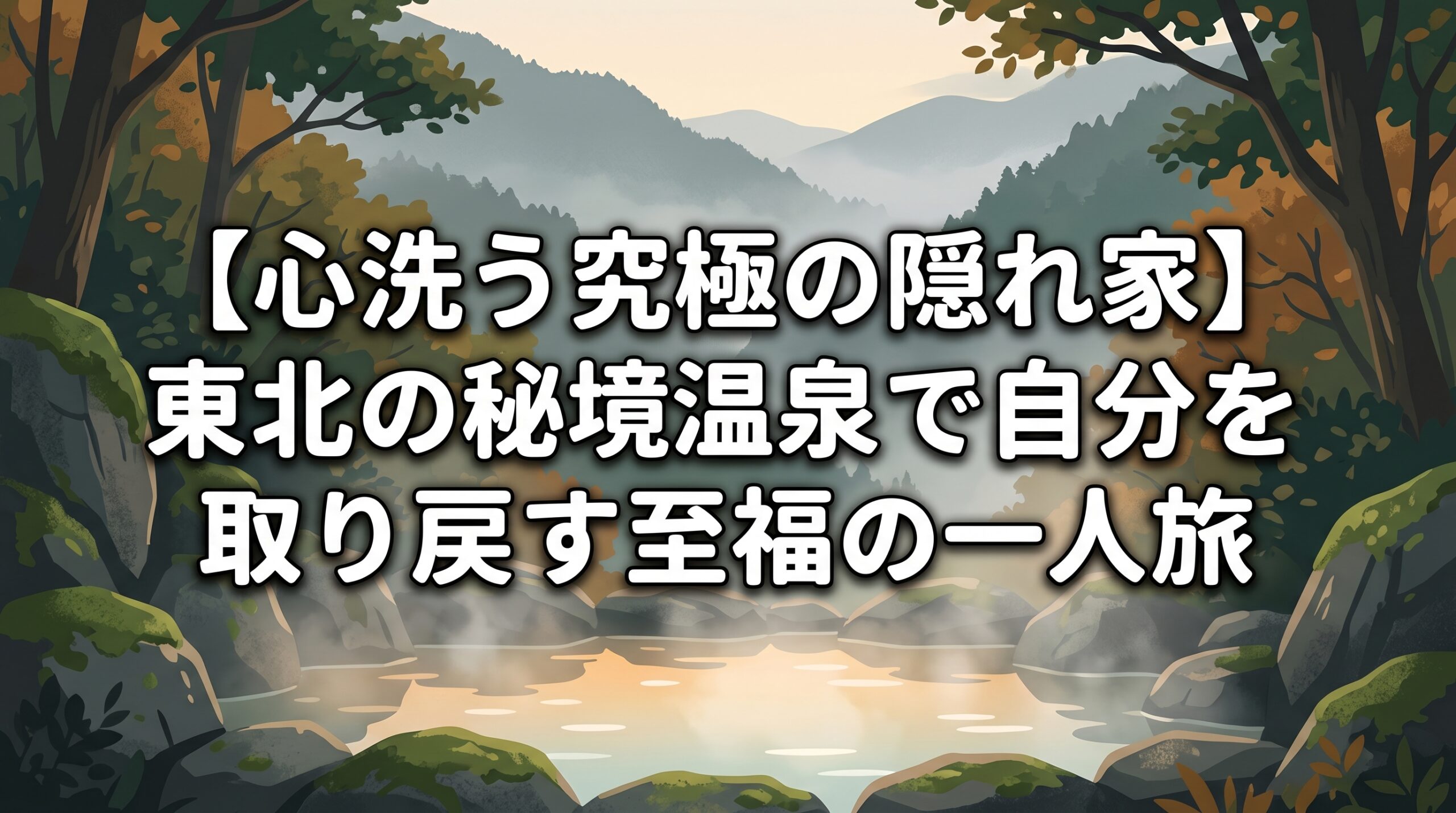 【心洗う究極の隠れ家】東北の秘境温泉で自分を取り戻す至福の一人旅