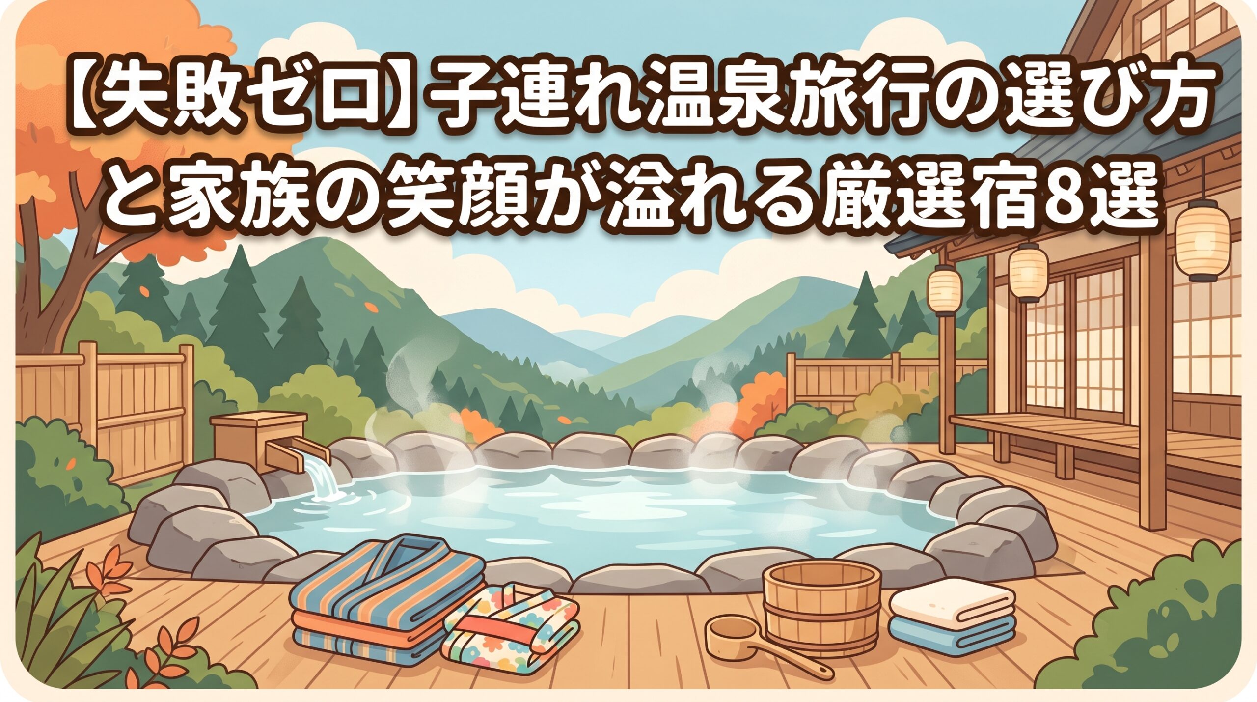 【失敗ゼロ】子連れ温泉旅行の選び方と家族の笑顔が溢れる厳選宿8選