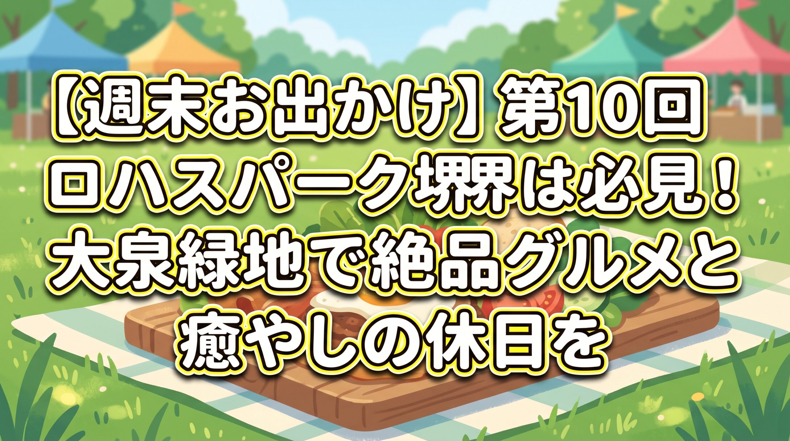 【週末お出かけ】第10回ロハスパーク堺は必見！大泉緑地で絶品グルメと癒やしの休日を