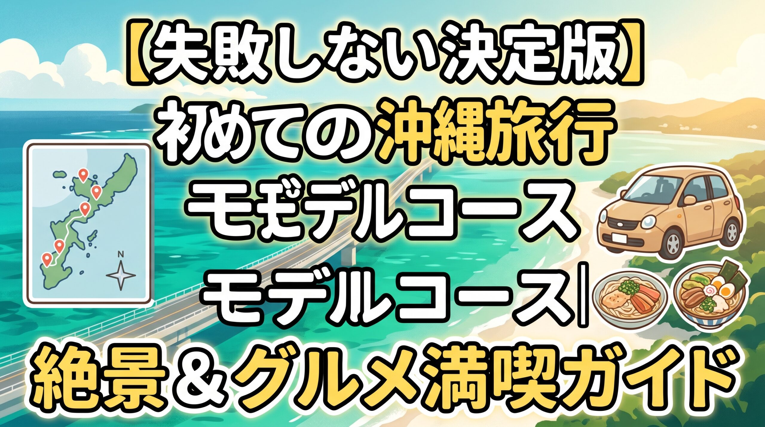 【失敗しない決定版】初めての沖縄旅行モデルコース｜絶景＆グルメ満喫ガイド