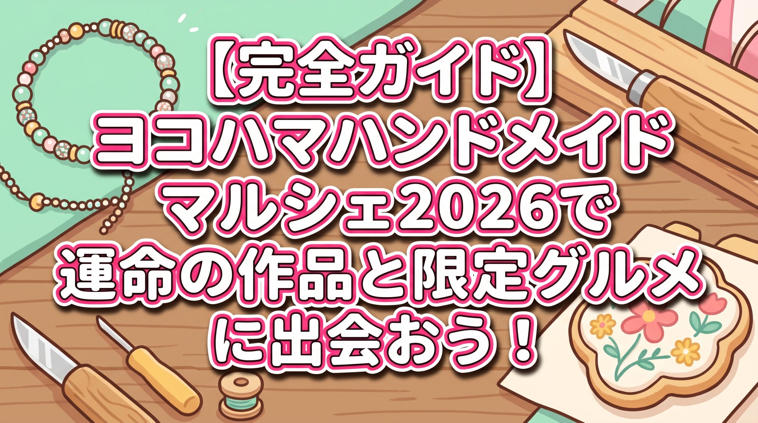 【完全ガイド】ヨコハマハンドメイドマルシェ2026で運命の作品と限定グルメに出会おう！