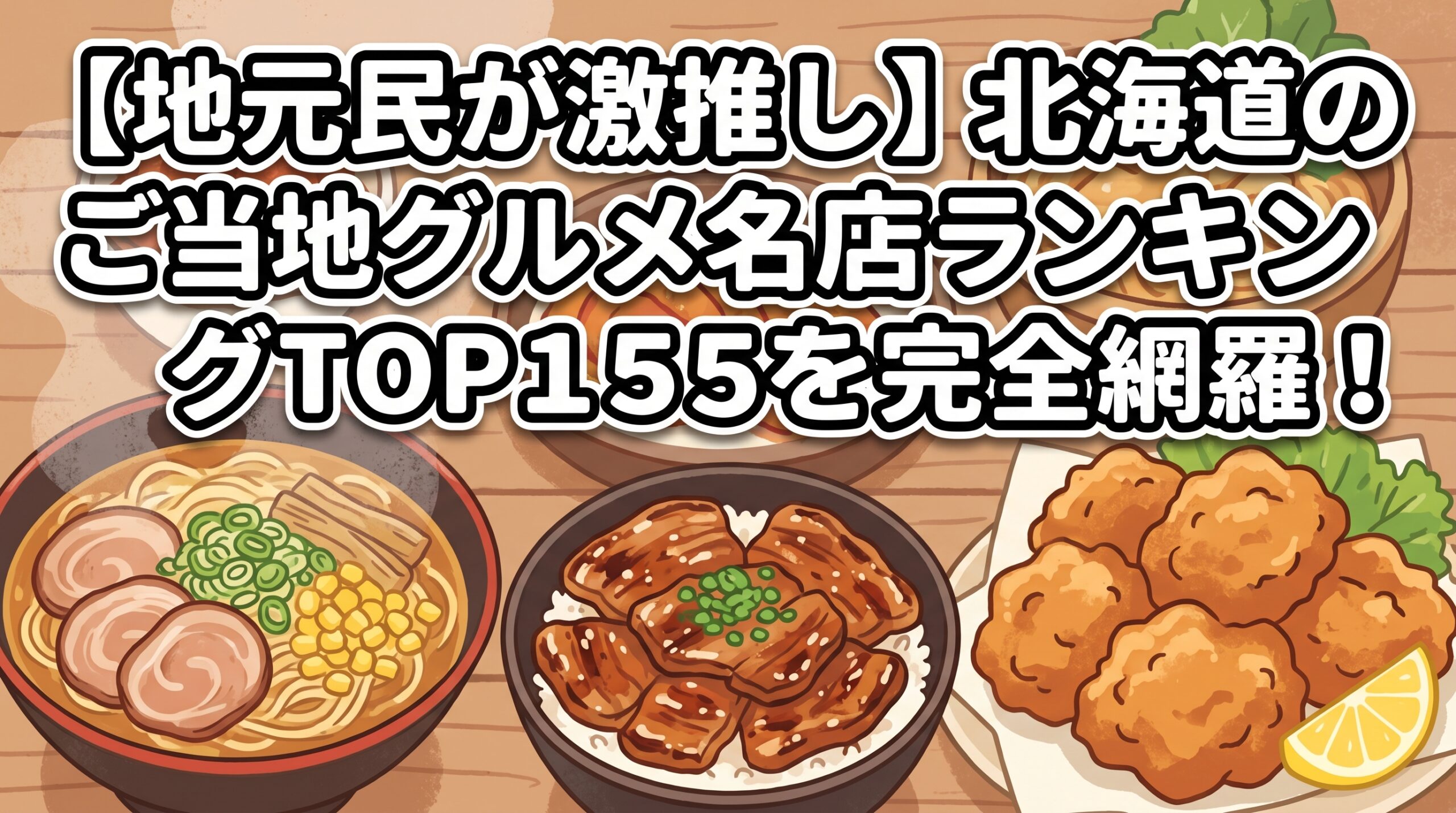 【地元民が激推し】北海道のご当地グルメ名店ランキングTOP15を完全網羅！