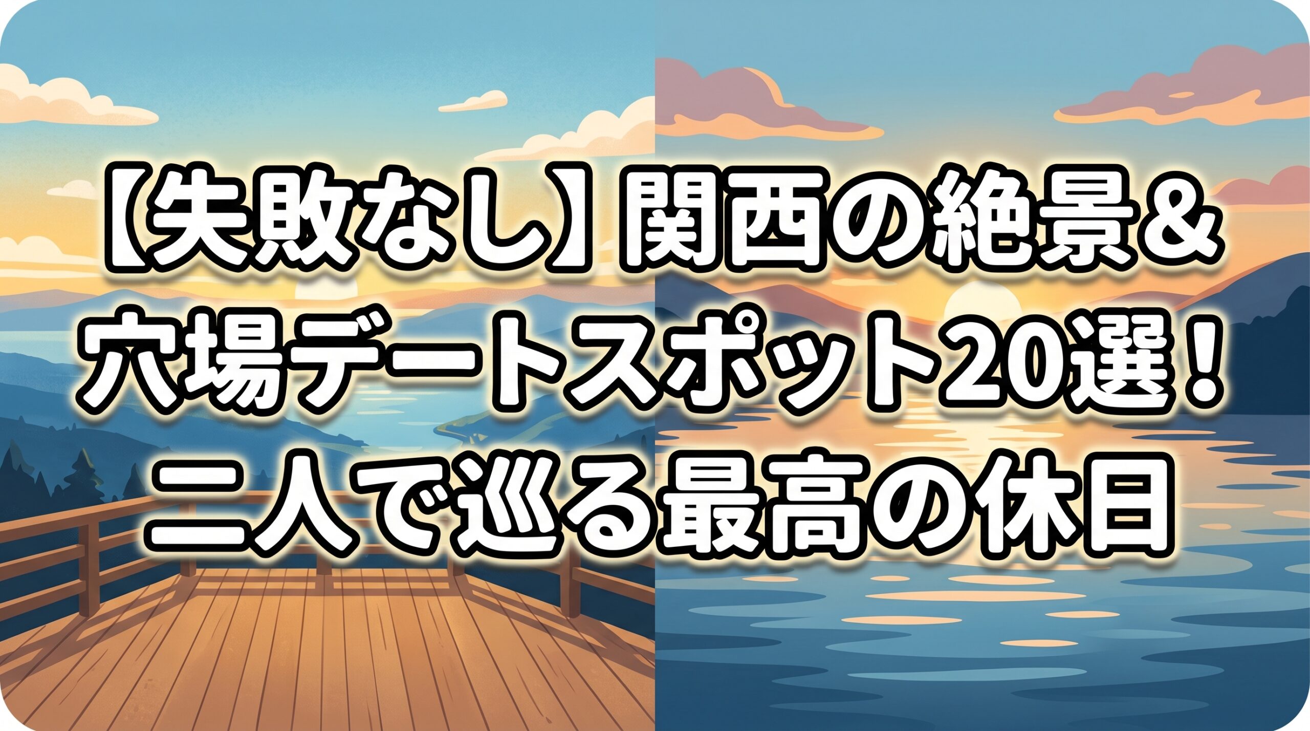 【失敗なし】関西の絶景＆穴場デートスポット20選！二人で巡る最高の休日