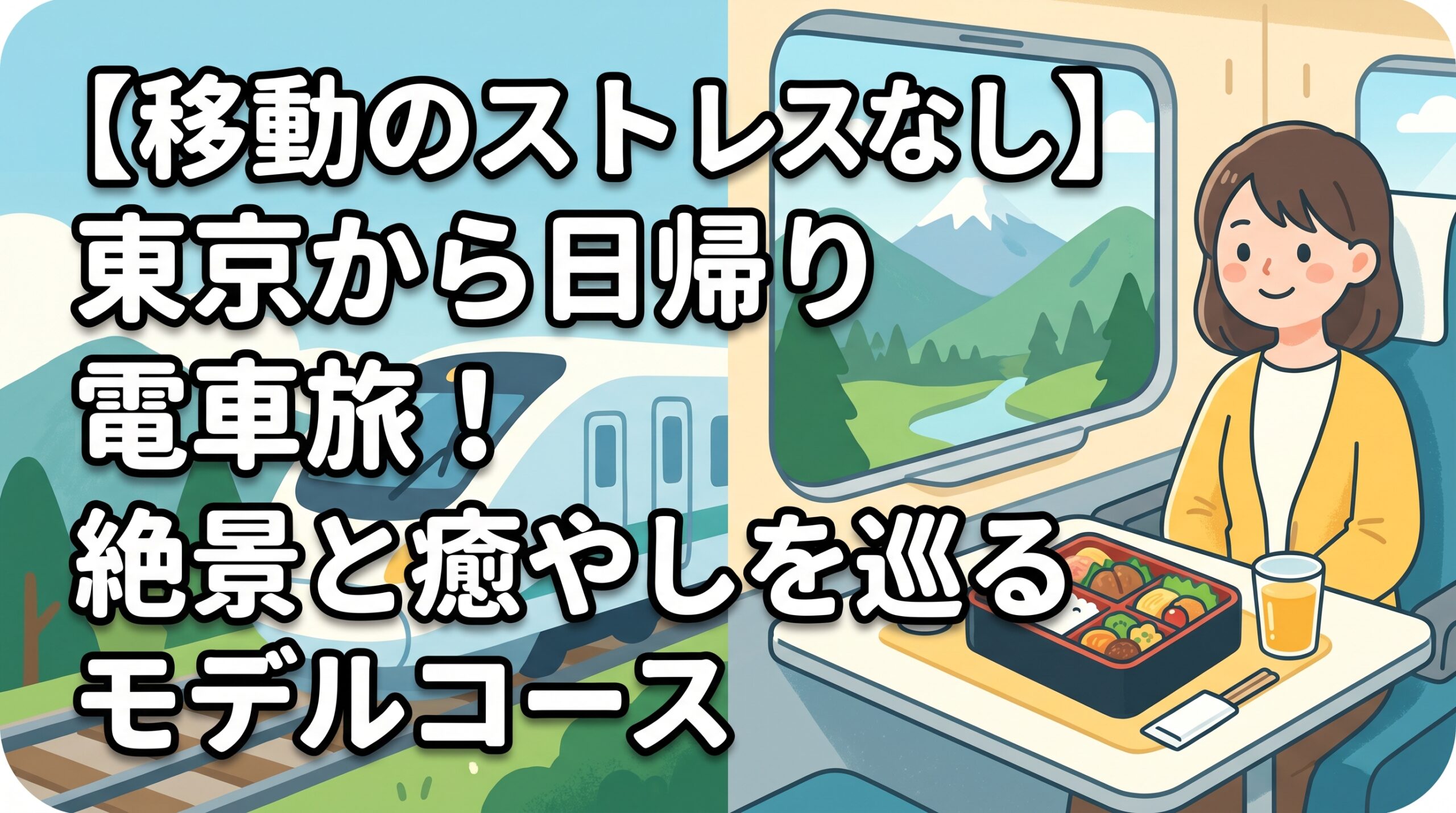 【移動のストレスなし】東京から日帰り電車旅！絶景と癒やしを巡るモデルコース