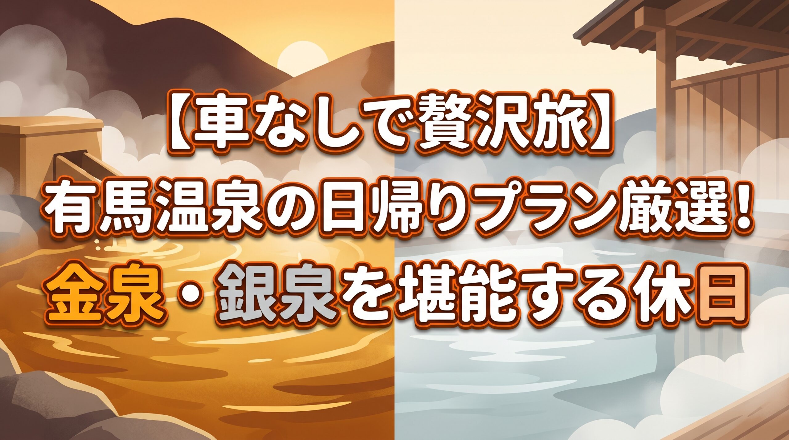 【車なしで贅沢旅】有馬温泉の日帰りプラン厳選！金泉・銀泉を堪能する休日