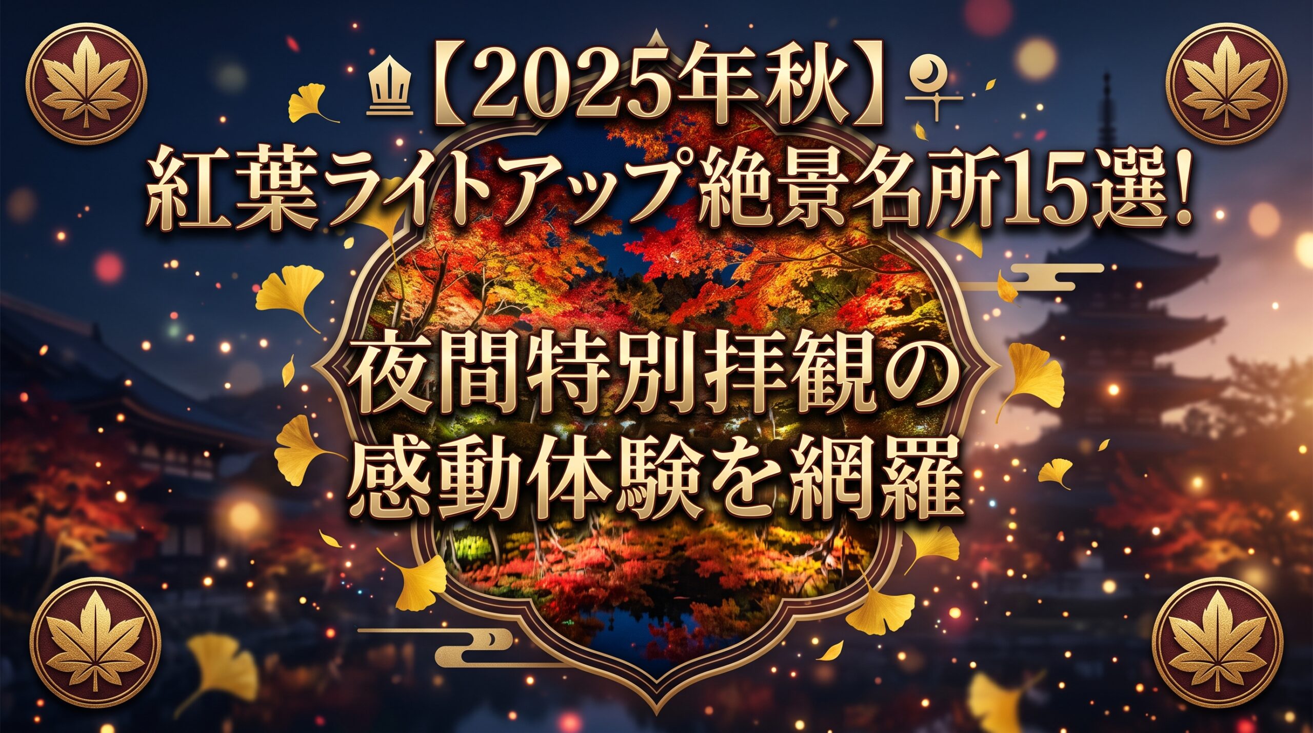 2025年秋紅葉ライトアップ絶景名所15選夜間特別拝観の感動体験を網羅