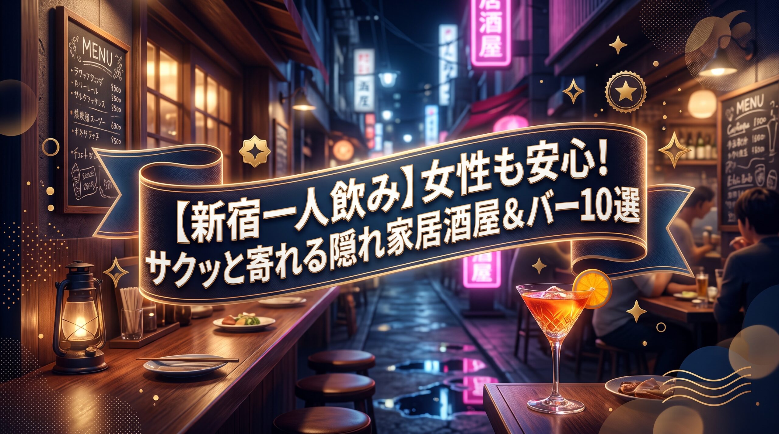 新宿一人飲み女性も安心サクッと寄れる隠れ家居酒屋＆バー10選