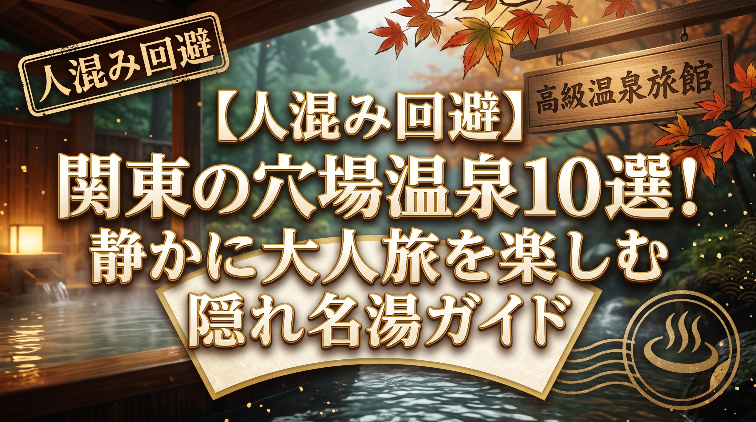 人混み回避関東の穴場温泉10選静かに大人旅を楽しむ隠れ名湯ガイド
