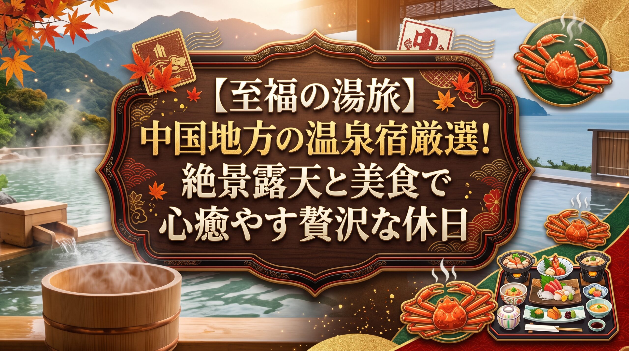 至福の湯旅中国地方の温泉宿厳選絶景露天と美食で心癒やす贅沢な休日
