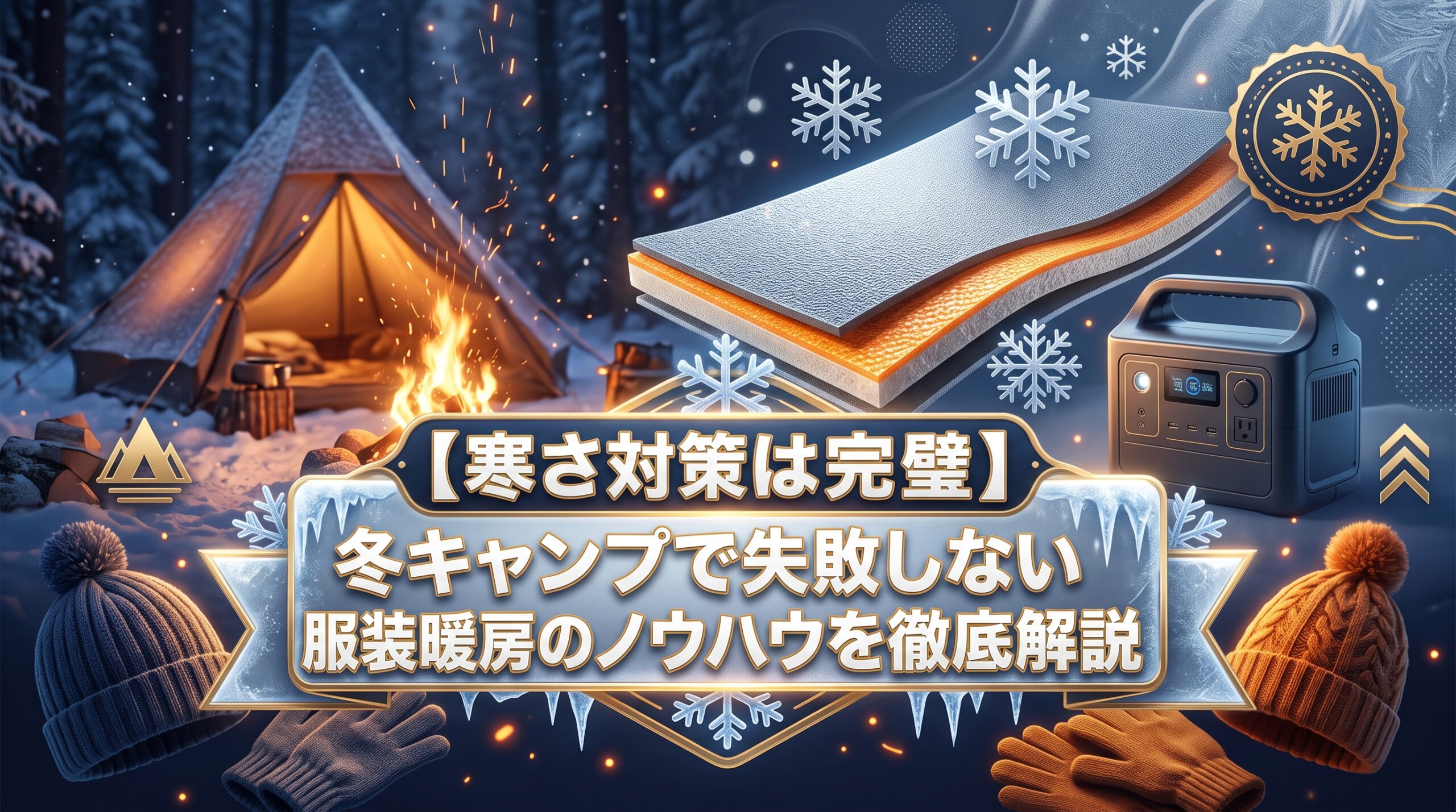 寒さ対策は完璧冬キャンプで失敗しない服装と暖房のノウハウを徹底解説