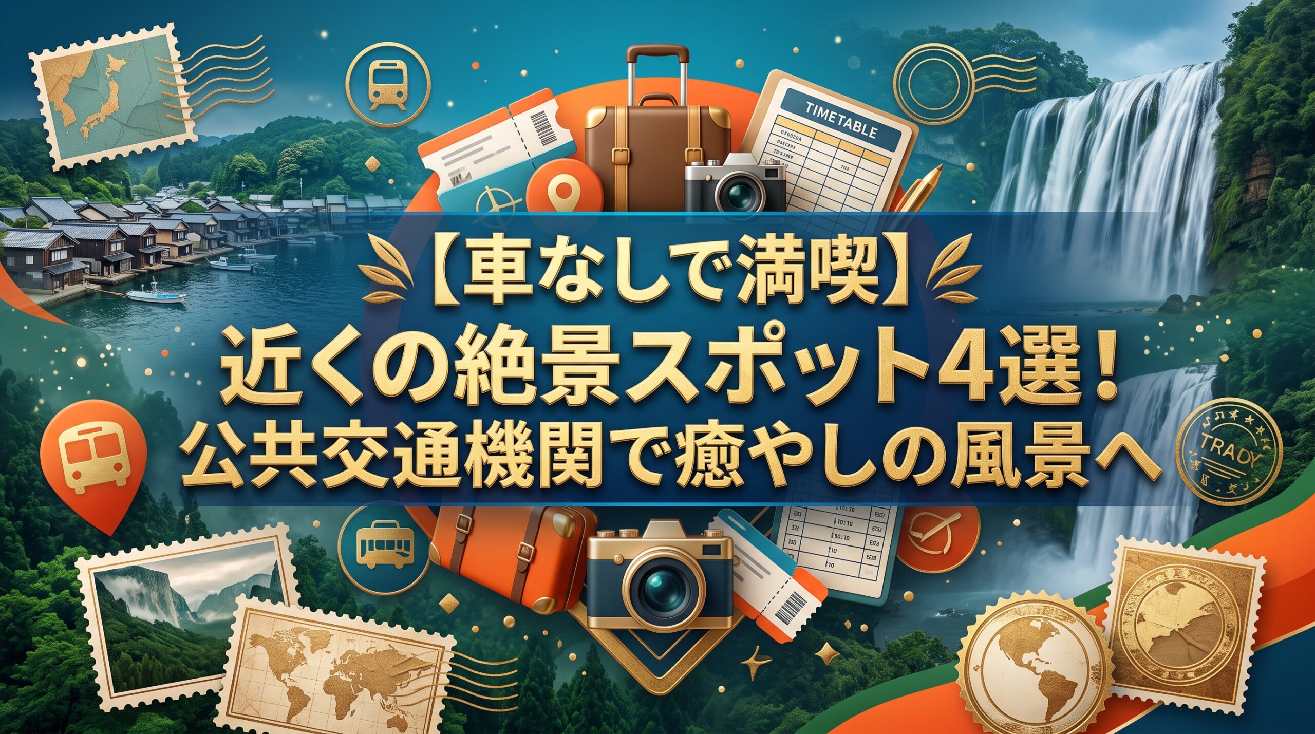 車なしで満喫近くの絶景スポット4選公共交通機関で癒やしの風景へ